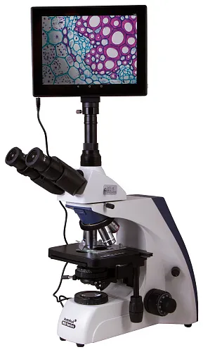 a fényképen:  Levenhuk MED D35T LCD digitális trinokuláris mikroszkóp