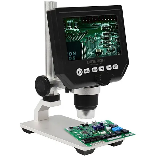 a képen:  Omegon DigiStar 1-600x LCD 4.3'’ Microscope