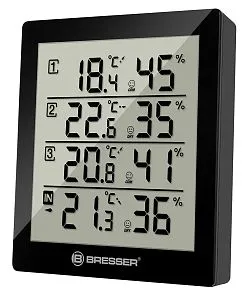 a fényképen:  Bresser Temeo Hygro Quadro időjárás állomás