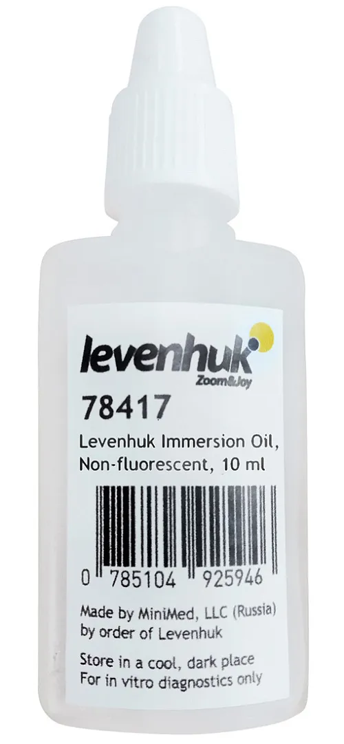 a fotón:  Levenhuk immerziós olaj, nem fluoreszcens, 10 ml