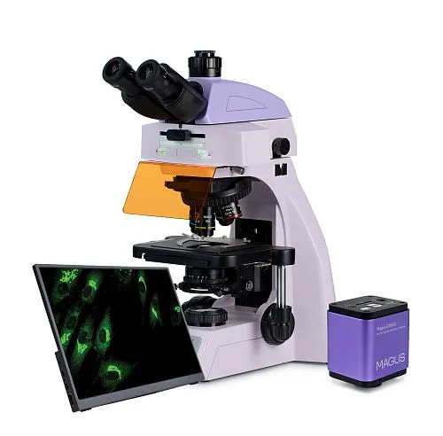 a fotón:  MAGUS Lum D450L LCD fluoreszcens digitális mikroszkóp,  1