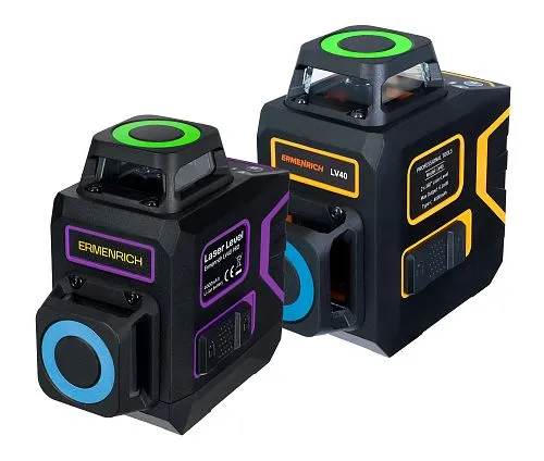 a képen:  Ermenrich PRO LV40  lézeres szintező, fekete,  1