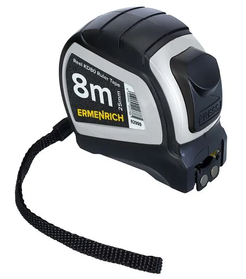 a képen:  Ermenrich Reel KD80 mérőszalag,  1