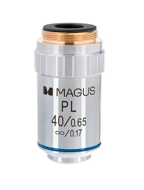a fényképen:  MAGUS MP40 40x/0,65 ∞/0,17 végtelen sík objektív