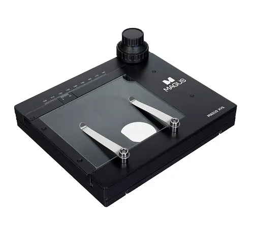 a képen:  MAGUS XY5 mechanikus tárgyasztal sztereomikroszkópokhoz