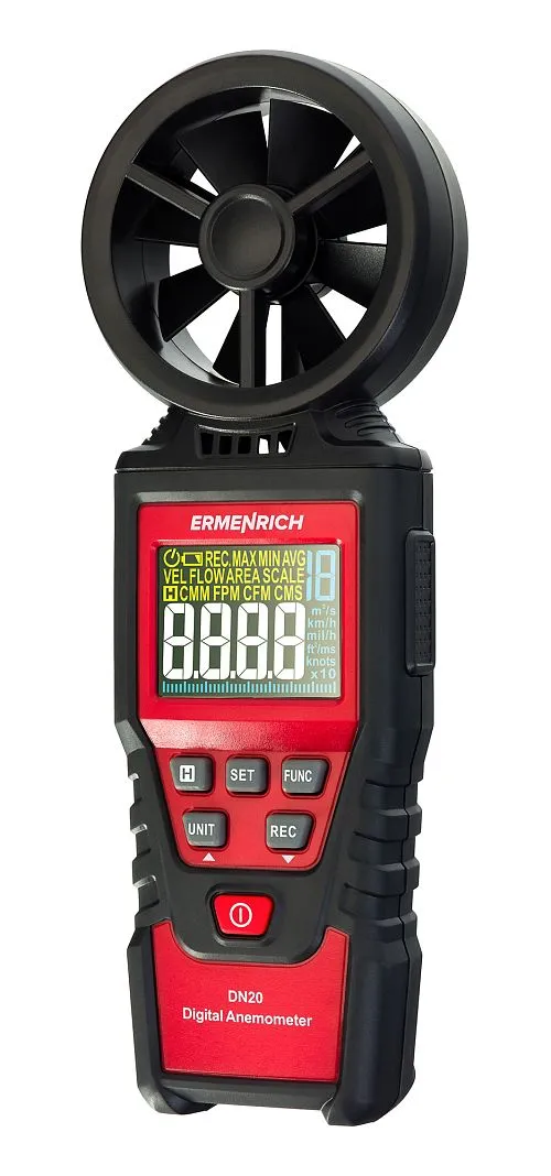 a fényképen:  Ermenrich Seek DN20 digitális anemométer