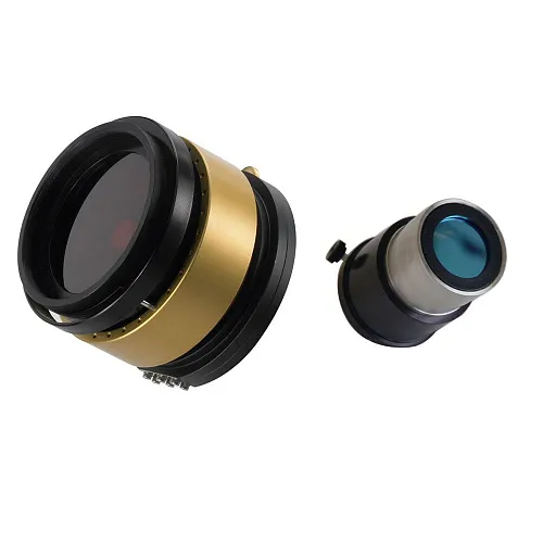 a fényképen:  Coronado SolarMax II 60 mm napszűrő készlet RichView hangolással és BF30 szűrővel