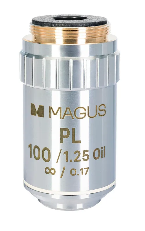 a képen:  MAGUS SF100 OIL 100х/1,25 Plan Pol ∞/0,17 objektív