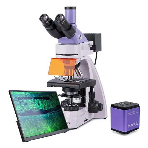 a képen:  MAGUS Lum D400L LCD fluoreszcens digitális mikroszkóp