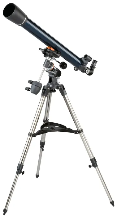 a fényképen:  Celestron AstroMaster 70 EQ teleszkóp