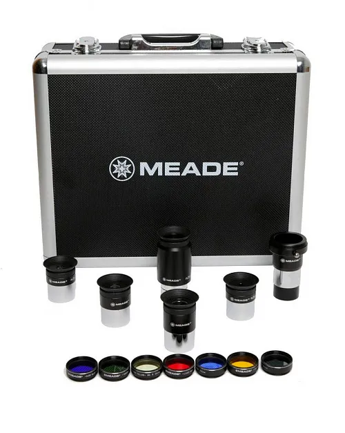 a képen:  Meade 4000 sorozatú 1,25"-os szemlencse- és szűrőkészlet