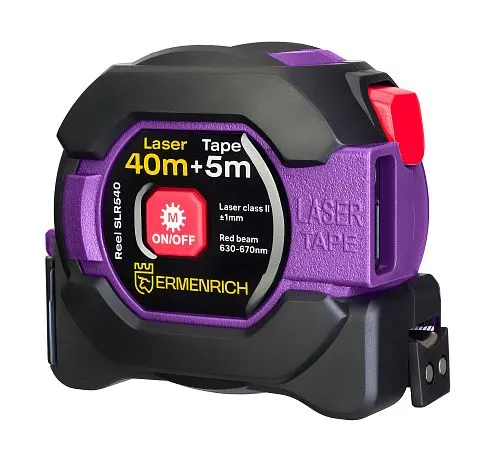 a fényképen:  Ermenrich Reel SLR540 Lézeres mérőszalag,  1