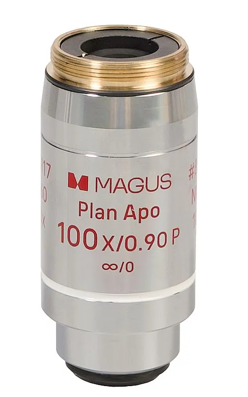 a képen:  MAGUS SFR100 APO60 Plan Apo 100х/0,90 P ∞/0 H 60 mm objektív,  1