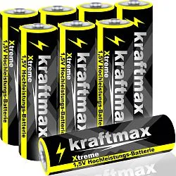 a képen:  Kraftmax AA LR6 elem, alkáli, 1,5 V (1 db)