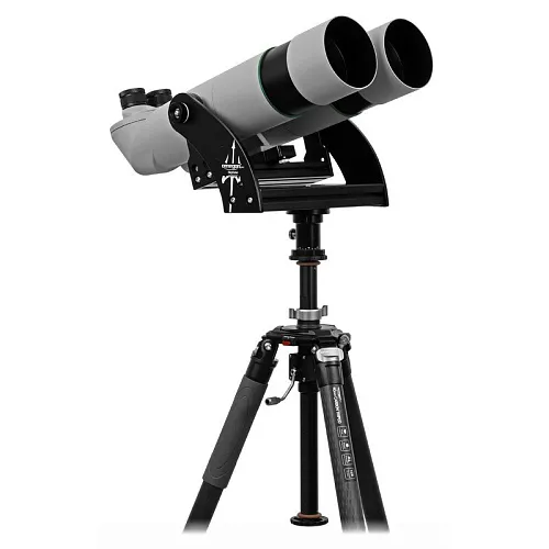 a fényképen:  Omegon Brightsky 22x70 – 90° kétszemes távcső (állvány tartóval)