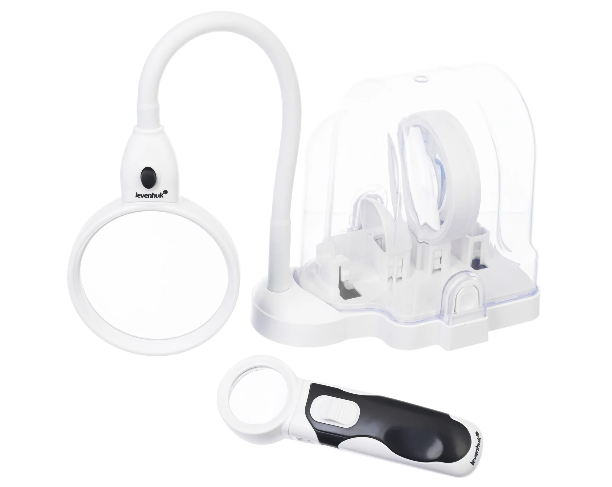 a képen:  Levenhuk Zeno Multi ML15 fehér nagyító
