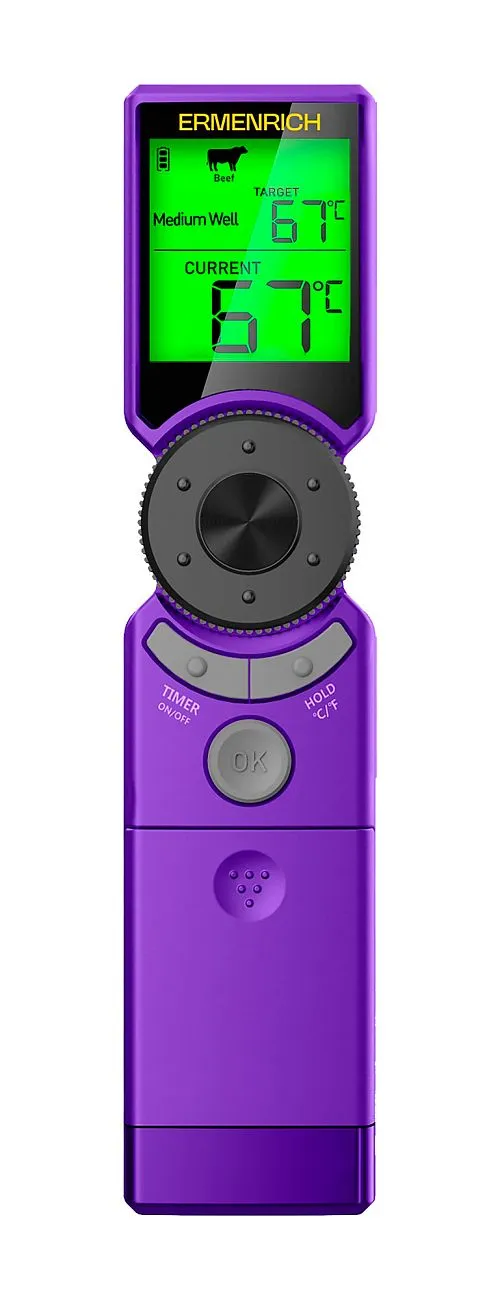 a fényképen:  Ermenrich BBQ GT10 húshőmérő,  1