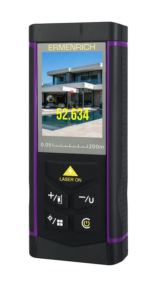 a képen:  Ermenrich PRO LR200 lézeres mérő, kamerával,  1