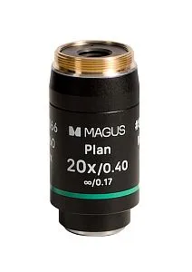a fényképen:  MAGUS 20PL60 20х/0,40 ∞/ 0,17 H 60 mm objektív