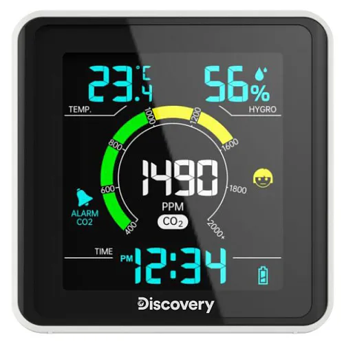 a képen:  Levenhuk Discovery Report WA40 időjárás-állomás széndioxid érzékelővel