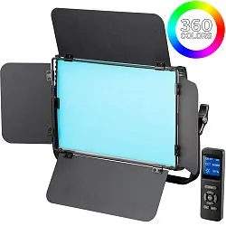a fényképen:  Bresser BR-S60 RGB LED panel