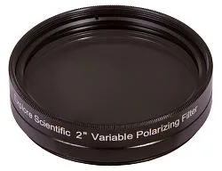 a fényképen:  Explore Scientific változtatható polarizáló 2"-os szűrő