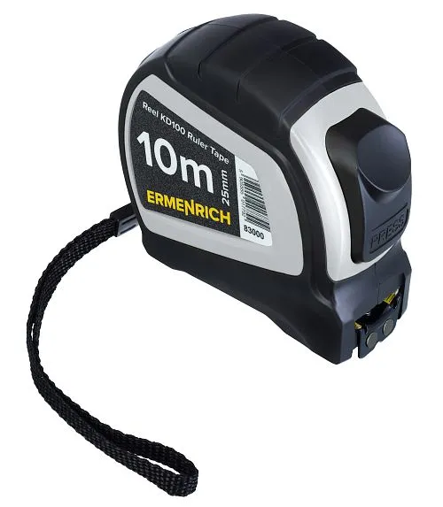 a fényképen:  Ermenrich Reel KD100 mérőszalag,  1