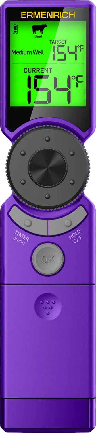 a fényképen:  Ermenrich BBQ GT10 húshőmérő,  1