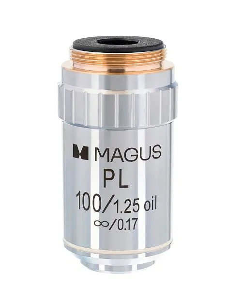 a fotón:  MAGUS MP100 OIL 100x/1,25 ∞/0,17 végtelen sík objektív,  1
