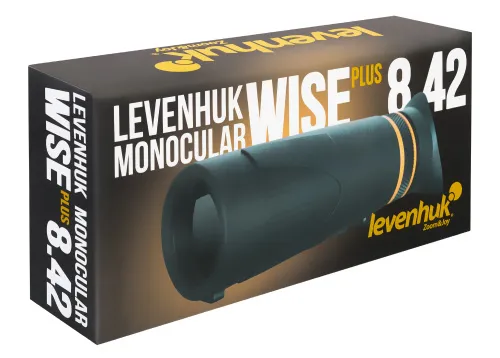 a fényképen:  Levenhuk Wise PLUS 8x42 egyszemlencsés távcső,  8