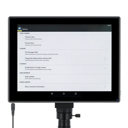 a fényképen:  Levenhuk MED D45T LCD digitális trinokuláris mikroszkóp,  16
