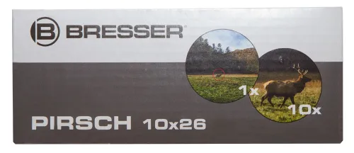 a fényképen:  Bresser Pirsch 10x26 kétszemes távcső,  15