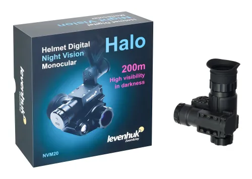 a fényképen:  Levenhuk Halo NVM20 Helmet digitális éjjellátó monokuláris,  3