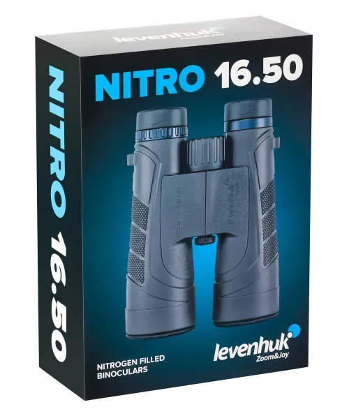 a fényképen:  Levenhuk Nitro 16x50 kétszemes távcső,  12
