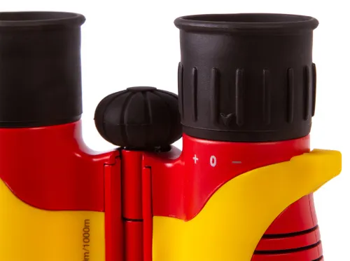 a fotón:  Bresser Junior 6x21 kétszemes távcső gyermekek részére, sárga,  9