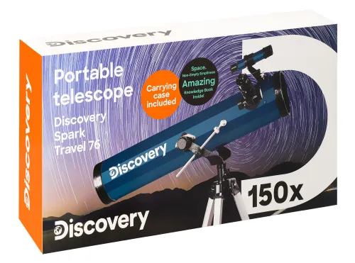 a képen:  Levenhuk Discovery Spark Travel 76 teleszkóp könyvvel,  17