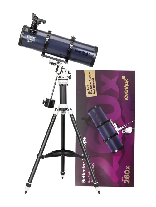 a fényképen:  Levenhuk New Skyline PLUS 130/650 AZ-EQA teleszkóp,  2
