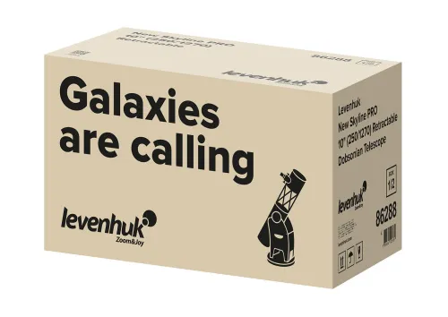 a fényképen:  Levenhuk New Skyline PRO 10" (250/1270) Retractable Dobson-teleszkóp,  16