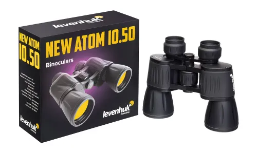 a fényképen:  Levenhuk New Atom 10x50 kétszemes távcső,  5