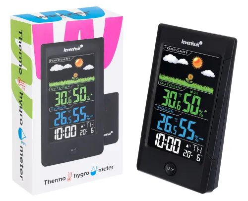 a fotón:  Levenhuk Wezzer Teo TH40 hőmérséklet- és páratartalom-mérő,  3