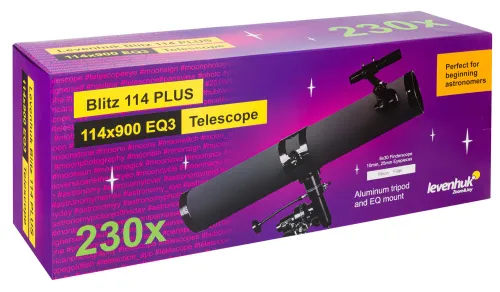 a fotón:  Levenhuk Blitz 114 PLUS teleszkóp,  12