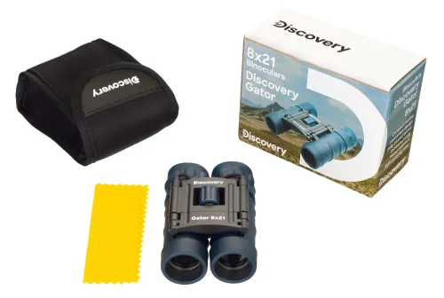 a fényképen:  Levenhuk Discovery Gator 8x21 kétszemes távcső,  4