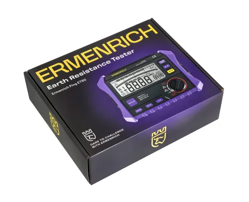 a fényképen:  Ermenrich Ping ET60 földelési ellenállás-vizsgáló,  9