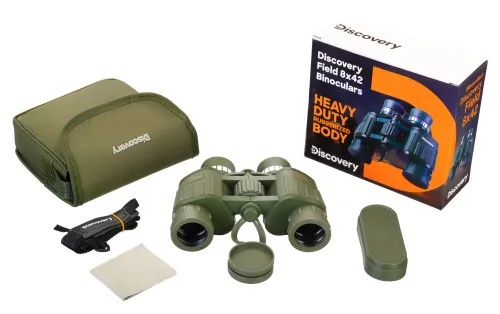 a fényképen:  Levenhuk Discovery Field 8x42 kétszemes távcső,  4