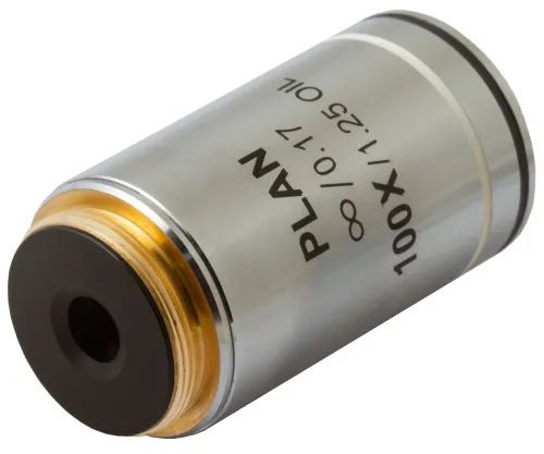 a fotón:  Levenhuk MED 100x végtelen-plan-akromatikus objektív,  3