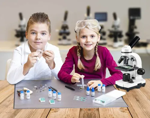 a fotón:  Bresser Junior mikroszkóp készlet,  2