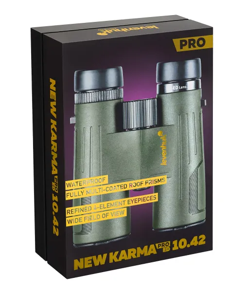 a fotón:  Levenhuk New Karma PRO ED 10x42 kétszemes távcső,  13