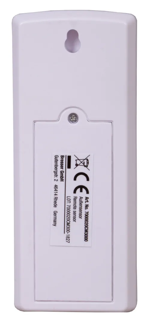 a képen:  Bresser 3 csatornás kültéri hő- és páratartalom-mérő TemeoTrend WFS/WFW időjárás állomásokhoz,  3