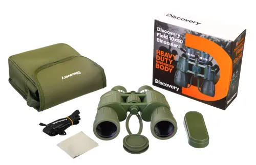 a képen:  Levenhuk Discovery Field 10x50 kétszemes távcső,  4