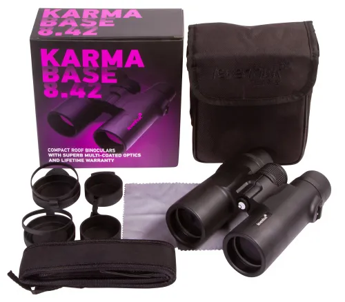 a fényképen:  Levenhuk Karma BASE 8x42 kétszemes távcső,  2